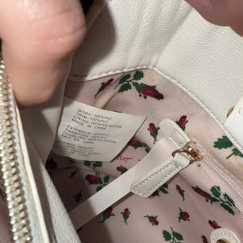 Betsy Johnson Bow Satchel Bag – CLEAN – Pastel Rainbow Ombré – Pearl Detail - Picture 10 of 15